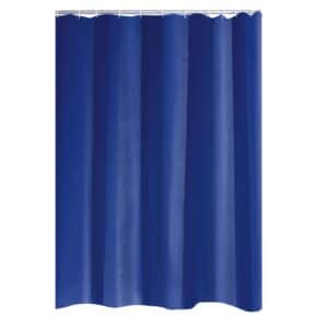 Duschvorhang Folie Standard inkl. Ringe ultramarinblau 120x200 cm