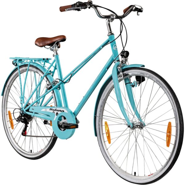 Galano Florenz Damenfahrrad 28 Zoll Stadtrad 155 - 185 cm Cityrad mit 6 Gängen retro Fahrrad