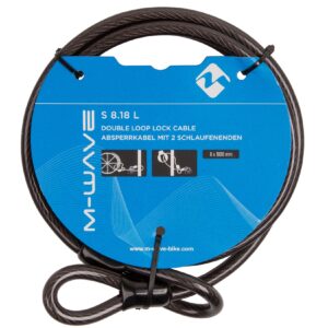 M-Wave S 8.18 L Schlaufenkabel 8 x 1800 mm Kabel für Fahrradschloss