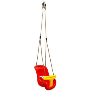 Babyschaukel 45x36x38 cm Kinder Schaukel Schaukelsitz Baby Gartenschaukel Rot