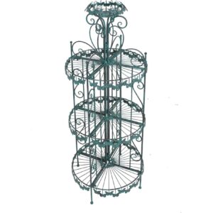 Metall Pflanzregal Standregal Blumensäule Garten Regal Terrasse Balkon Deko