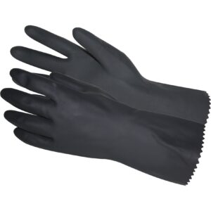 Bluestar Latex Gummi Handschuhe Gr 7 Chemikalienschutz Arbeitshandschuhe schwarz