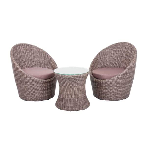 Garden Pleasure Club Set Sitzgruppe Garten Sessel Lounge Tisch Rattan Optik