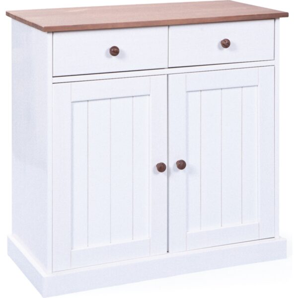 Sideboard Wright Kommode Highboard Anrichte Schubladen Schrank weiss braun