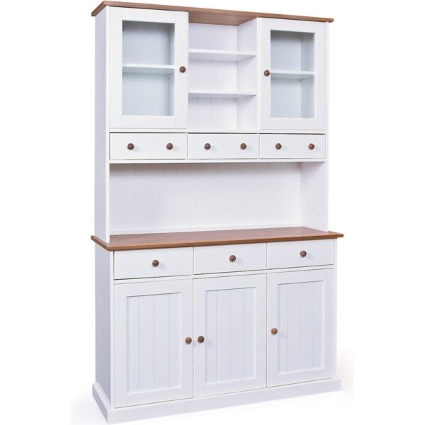 Sideboard Wright Kommode Highboard Wohnzimmer Schubladen Schrank weiss braun