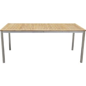 Teak Garten Tisch 180cm Gartentisch Holztisch Holz Edelstahl massiv Terrasse