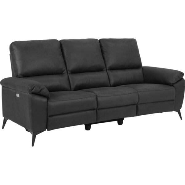 Sofa Rie 2-Sitzer Couch Garnitur Funktionssofa Stoffsofa Relax Recliner grau