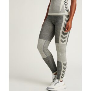 Hummel HMLCLEA SEAMLESS TIGHTS - MAGNET MELANGE Legging