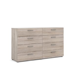 Petra Kommode 8 Schubladen Trüffel Dekor Sideboard Schrank Wohnzimmer Möbel