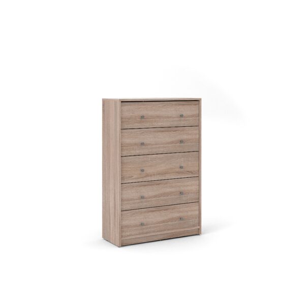 Maria Kommode 5 Schubladen Highboard Trüffel Sideboard Board Schrank Wohnzimmer