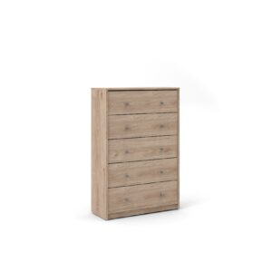 Maria Kommode 5 Schubladen walnuss Highboard Sideboard Board Schrank Wohnzimmer