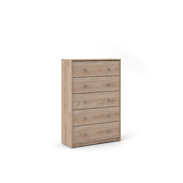 Maria Kommode 5 Schubladen walnuss Highboard Sideboard Board Schrank Wohnzimmer