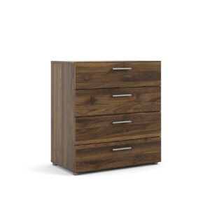 Petra Kommode 4 Schubladen walnuss Dekor Sideboard Schrank Wohnzimmer Möbel