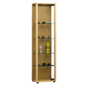 Vitrinenschrank Glas Sammler Vitrine Standvitrine Wohnzimmer Schrank Buche Dekor