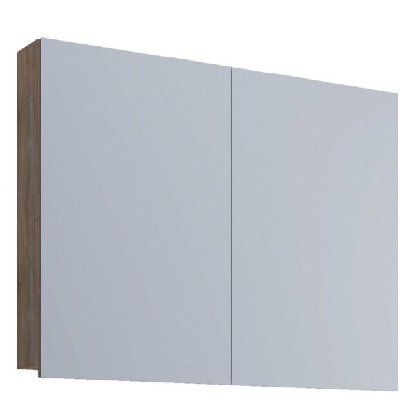 VCB1 Badschrank 60cm Wandschrank Bad Möbel Hängeschrank Spiegel Sonoma Eiche