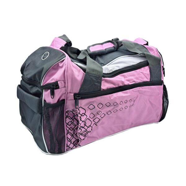 Sporttasche rosa grau Fitness Trainingstasche Sport Training Tasche Reisetasche