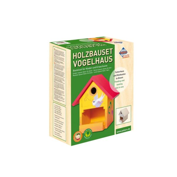 PEBARO Holzbauset Vogelhaus Birke