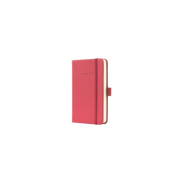 Notizbuch Conceptum Hardcover A7 Juicy Caribic Red kariert