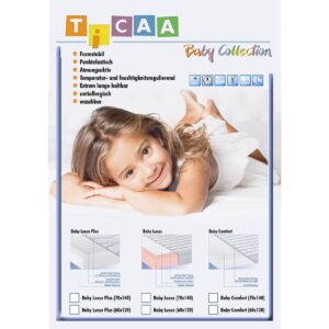 TiCAA Babymatratze 140 x 70 cm MedAllergen Comfort