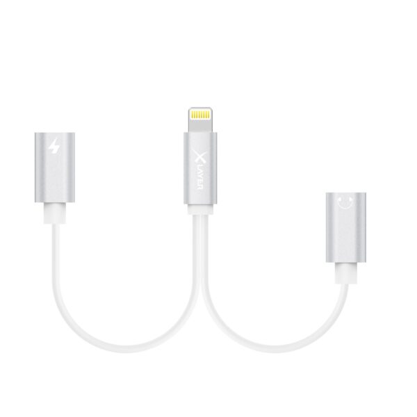 Xlayer KABEL Kabel Dual Lightning Adapter (1x Lightning auf 2x Lightning) White