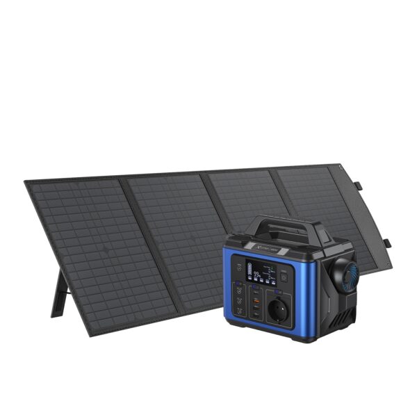 Xlayer Powerstation 300W (Peak 600W) 296Wh mit Solar Panel 80W faltbar