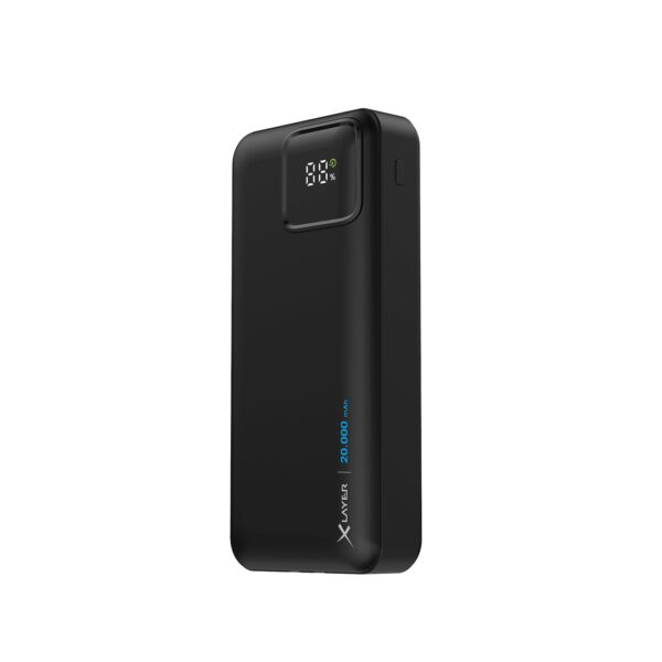 Xlayer Powerbank PD 20W 20.000 mAh integrierte Kabel USB-C und Lightning