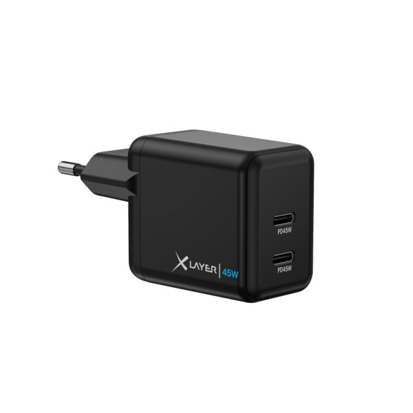 Xlayer CHARGER Ladegerät Universal 45W Powercharger USB Typ C & USB Typ C  Netzteil