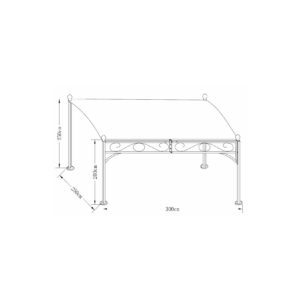 DEGAMO Anbaupavillon MANTOVA 3x2