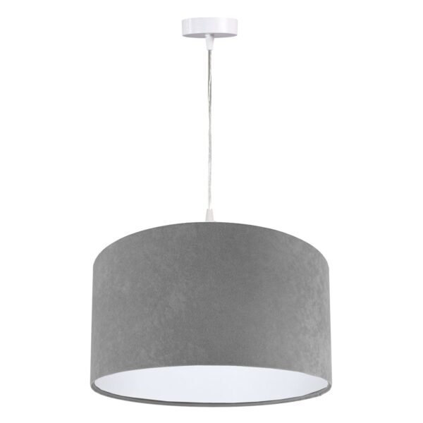 Pendelleuchte Hängeleuchte Jalua P Velours grey & white Ø 50 cm 10675