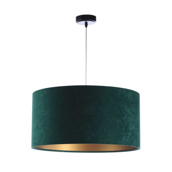 Pendelleuchte Hängeleuchte Jalua P Velours green & gold Ø 40 cm 10962