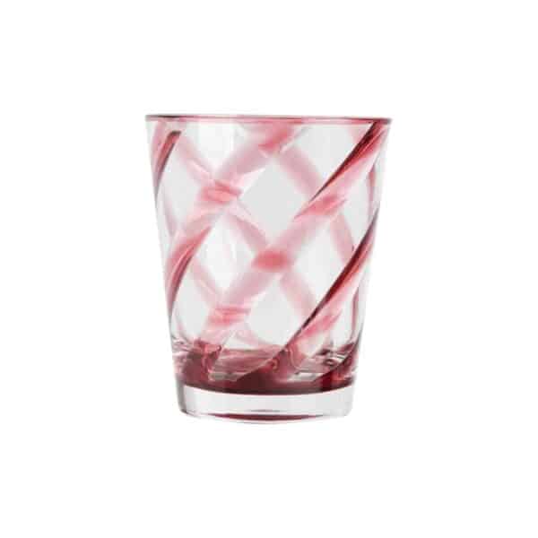 Trinkglas Wasserglas aus Acryl 9 x 11 cm Spirale Cyclamen Transparent 11126