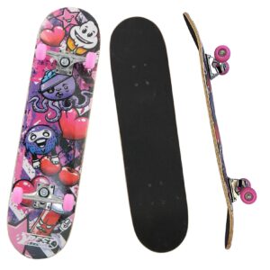 Skateboard A3 "Kid" Ocotopus pink