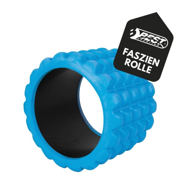 Best Sporting Mini Faszienrolle Rücken 10cm I Faszienroller in blau I Pilates Rolle 300g I Rückenrolle Ø14cm I Schaumstoffrolle für Beweglichkeit und Durchblutung I foam roller aus EVA-Schaum