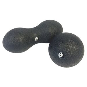 Best Sporting Massage Ball Set - Faszienbälle I 1x Faszien Ball für die punktuelle Selbstmassage I 1x Faszien Duo Ball für die Massage größerer Muskelbereiche I Extrem robust