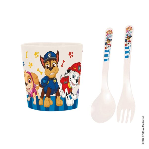 Koziol Becher und Besteckset für Kinder EASY EATER SET PAW PATROL