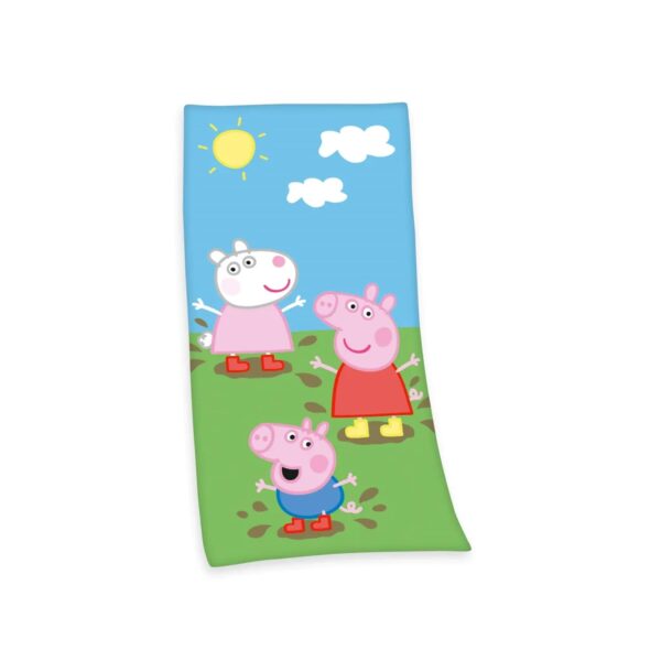 HERDING Strandtuch Duschtuch Badetuch 75 x 150 cm Peppa Pig