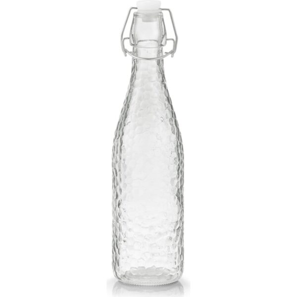 neuetischkultur Glasflasche transparent mit Bügelverschluss