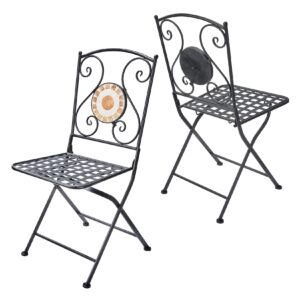 Amarehome Bistrostuhl Gartenstuhl Mosaik A1 (2er Set)