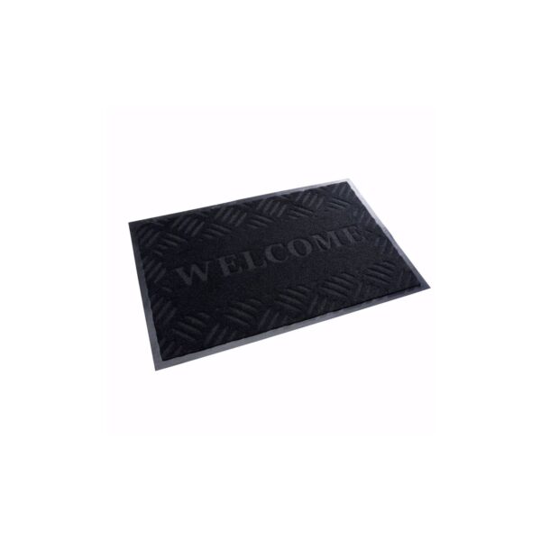 acerto® Schmutzfangmatte WELCOME schwarz 40x60cm