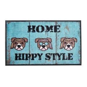 acerto Premium Fußmatte Schmutzfangmatte HIPPY DOG 45x75cm