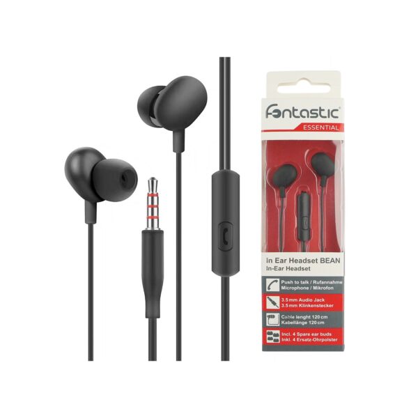 Fontastic In-Ear Headset "Beans" schwarz