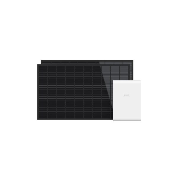 EET PLUG-IN Photovoltaikspeicher SolMate Fassade mit Speicher 740 Watt peak