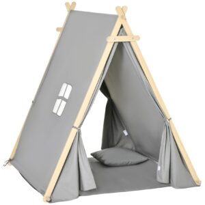 HOMCOM Kinder Tipi Zelt mit Kissen