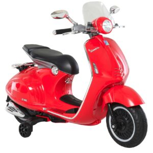 HOMCOM Elektrisches Kindermotorrad als Vespa 108 x 49 x 75 cm (LxBxH)