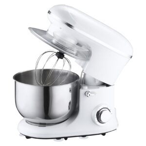 HOMCOM Standmixer mit Zubehör weiß 37L x 23B x 37H cm