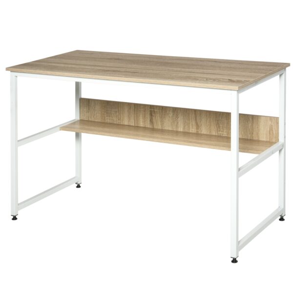 HOMCOM Schreibtisch mit großer Arbeitsfläche 120 x 60 x 75 cm (LxBxH)