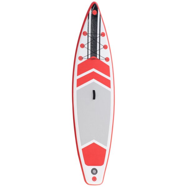 Outsunny Paddleboard mit rutschfester Belag weiß 320L x 76B x 15H cm