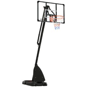 SPORTNOW Basketballständer mit ausfahrbarem Ständer schwarz 111L x 70