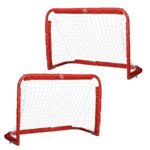 HOMCOM Fußballtor im 2er Set rot 90 x 36 x 60 cm (BxTxH)