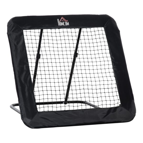 HOMCOM Rebounder mit Bodennagel schwarz 128L x 118B x 120H cm